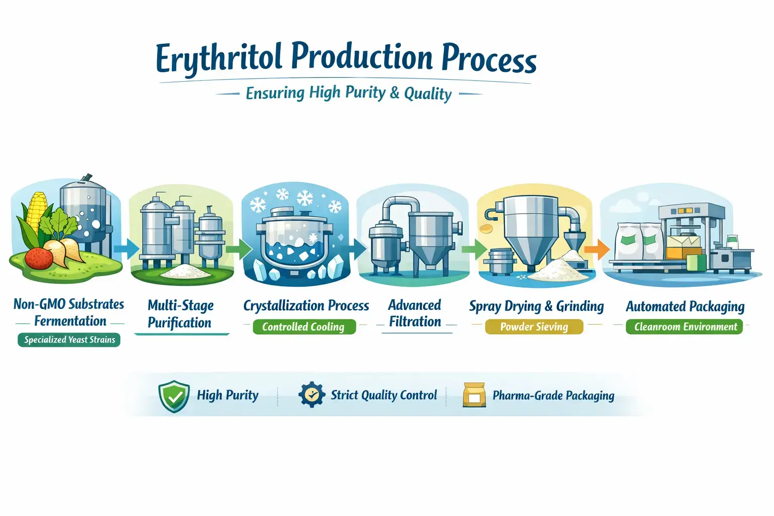erythritol powder Process erythritol powder Process
